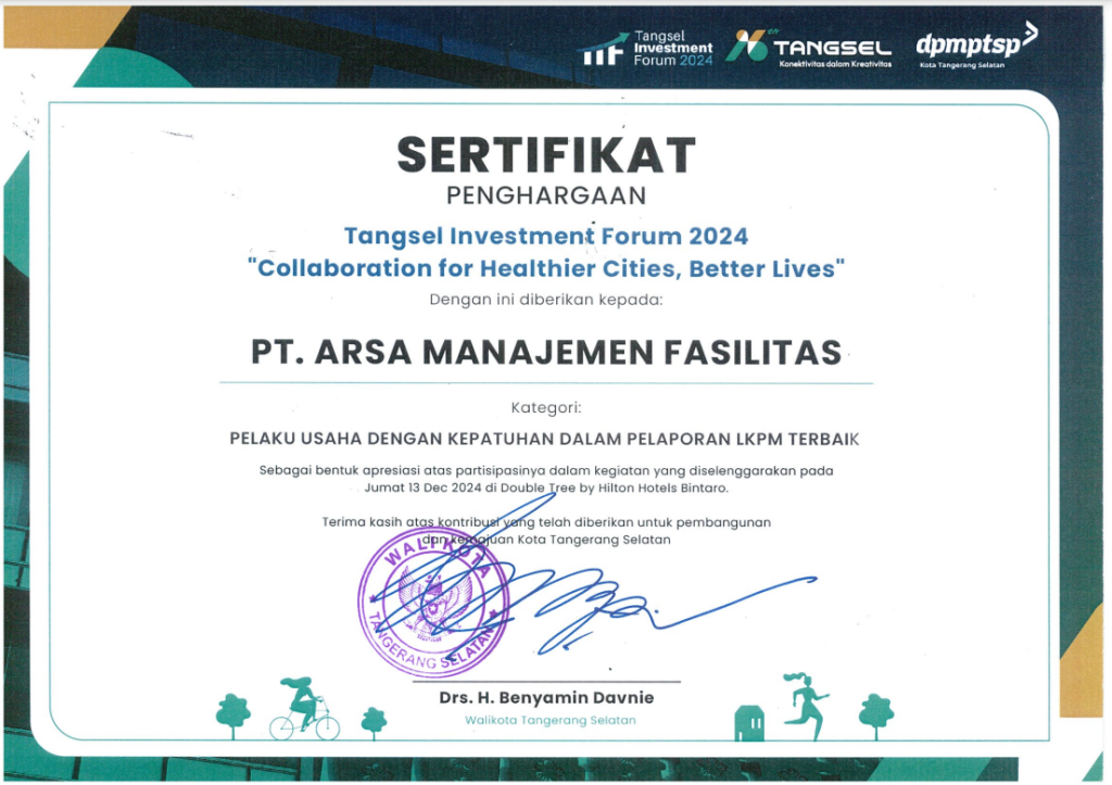 Sertifikat_Penghargaan_Collaboration for Healthier Cities, Better Lives
